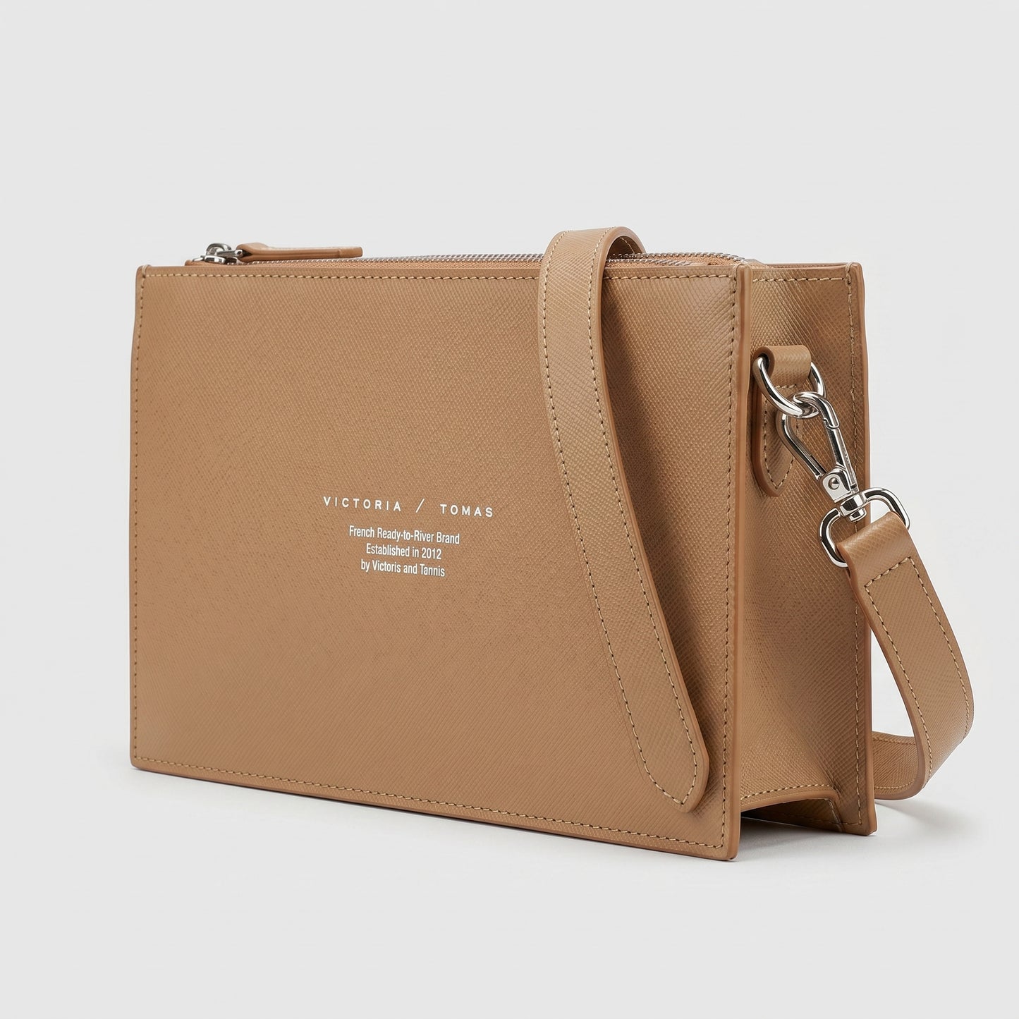 Minimalist Tan Leather Baguette