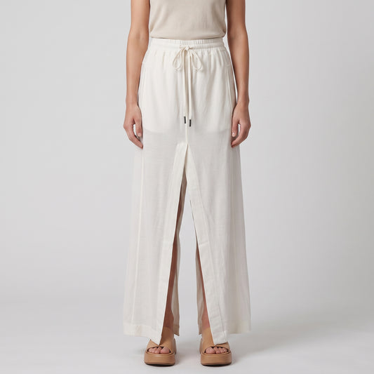 Relaxed Cotton Drawstring Trousers