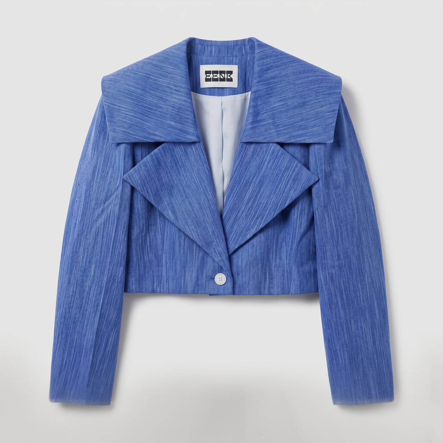 Structured Cropped Lapel Jacket