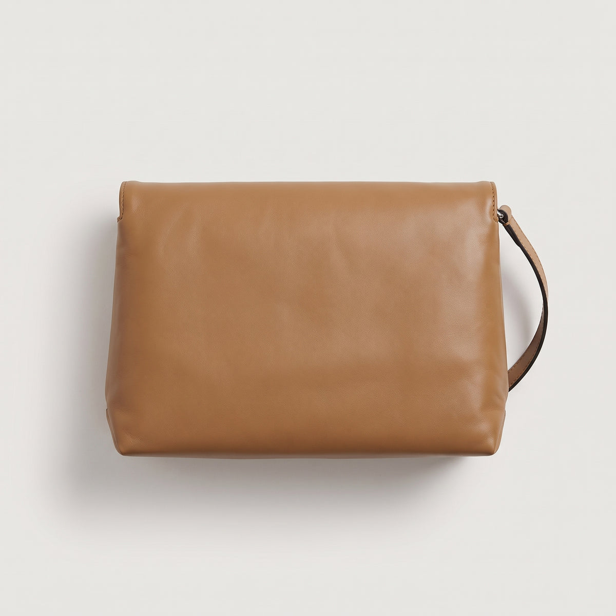 Foldover Leather Shoulder Bag
