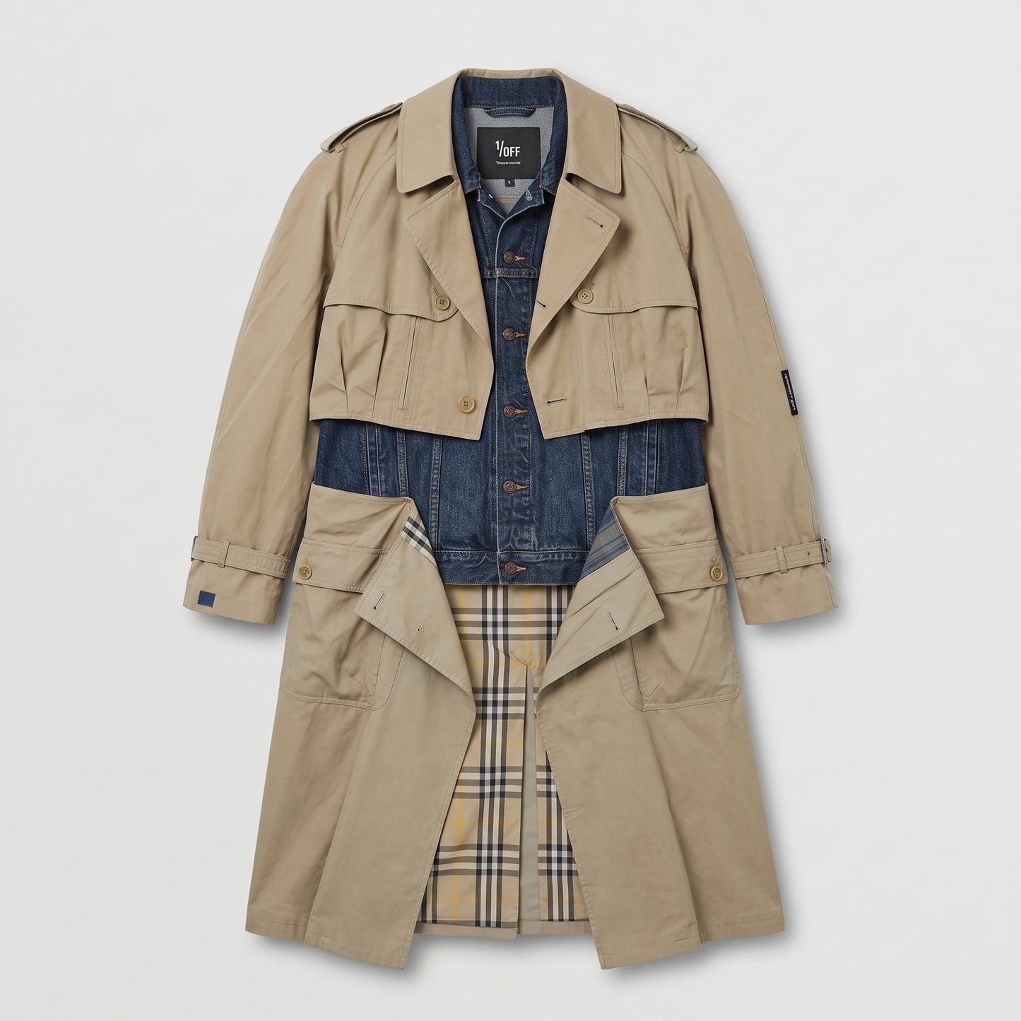 Hybrid Denim Trench Coat