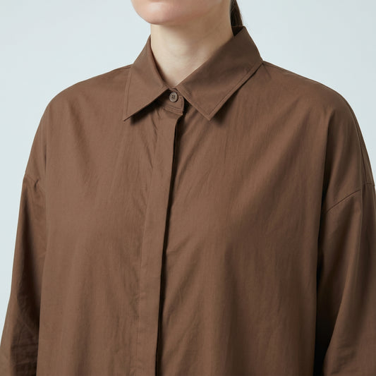 Oversized Cotton Shirt Dress
