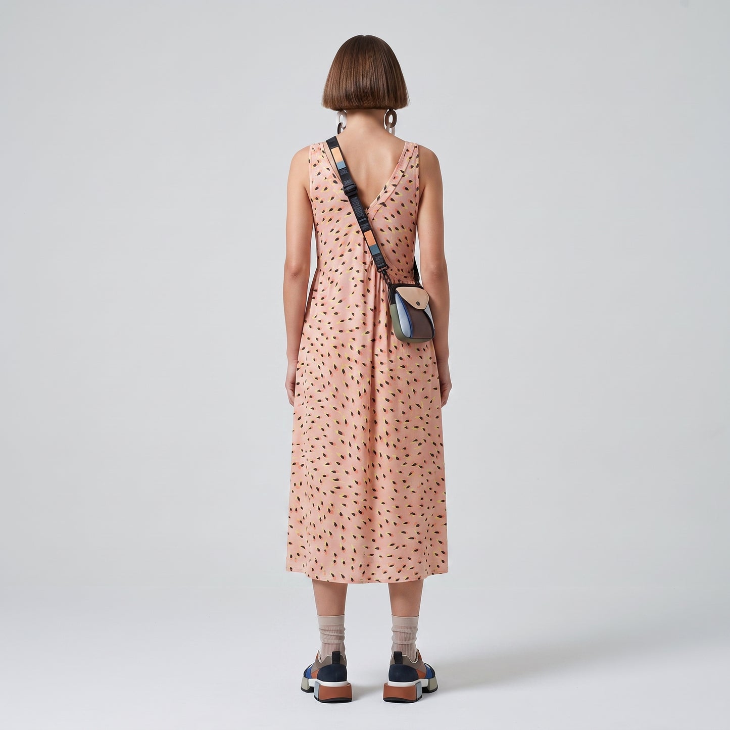 Printed Jersey Swing Dress