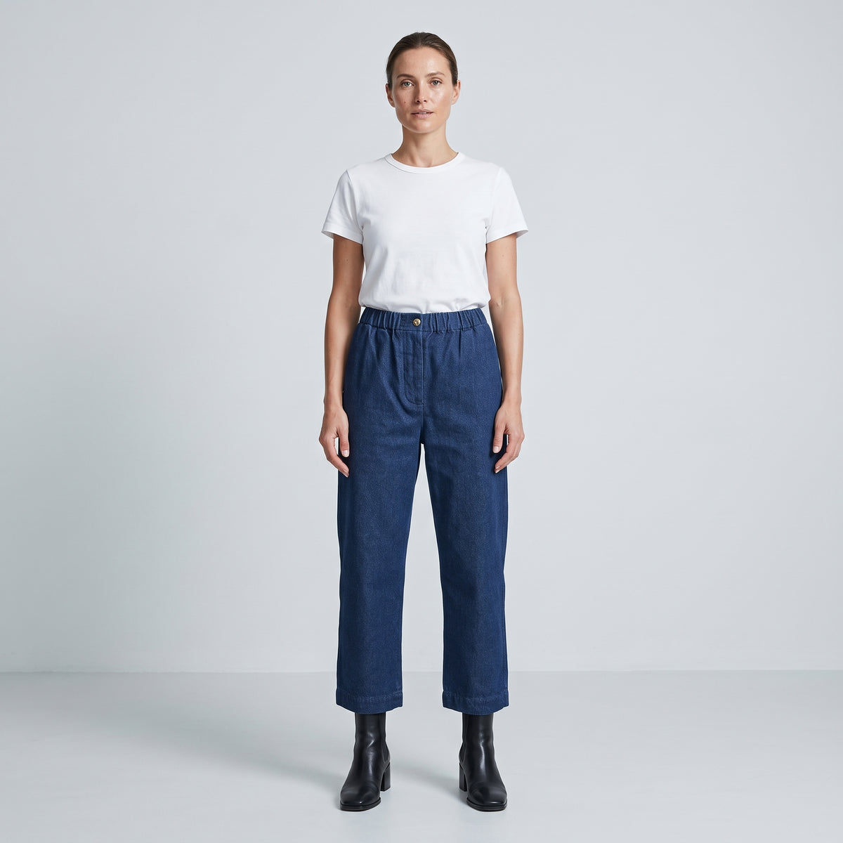 Relaxed Indigo Denim Trousers