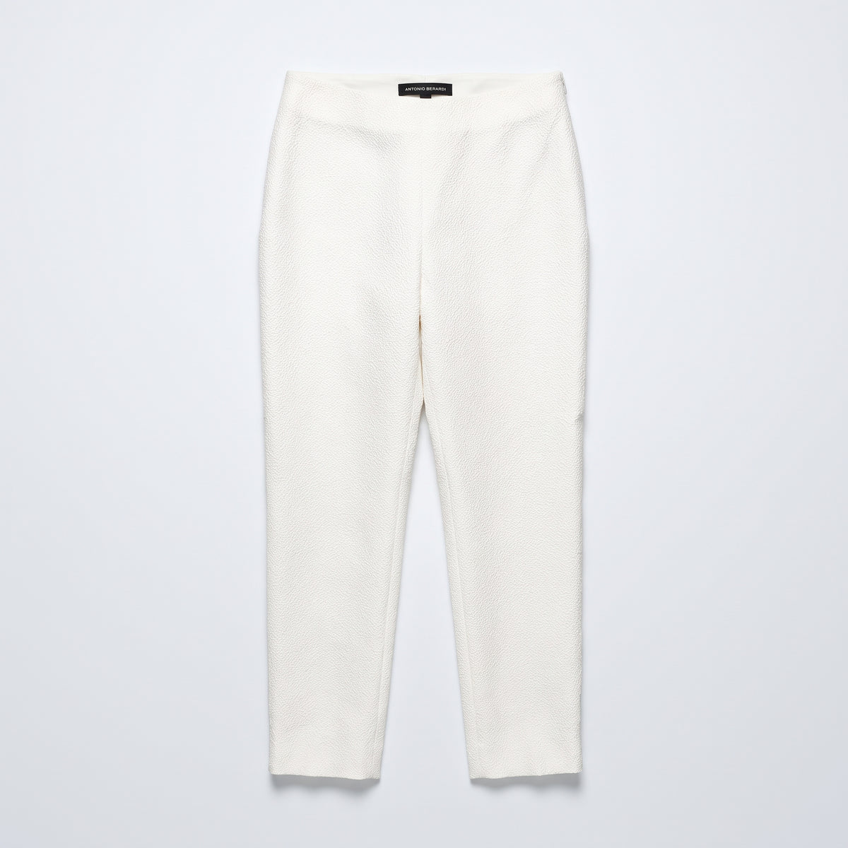 Textured Tailored Ankle Trousers