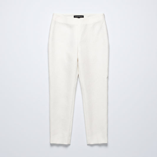 Textured Tailored Ankle Trousers
