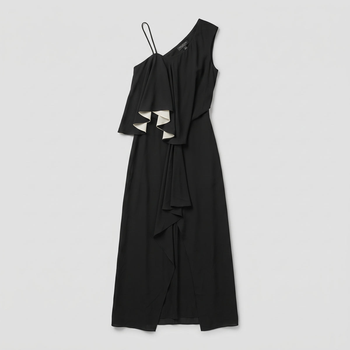 Asymmetric Ruffled One-Shoulder Dress