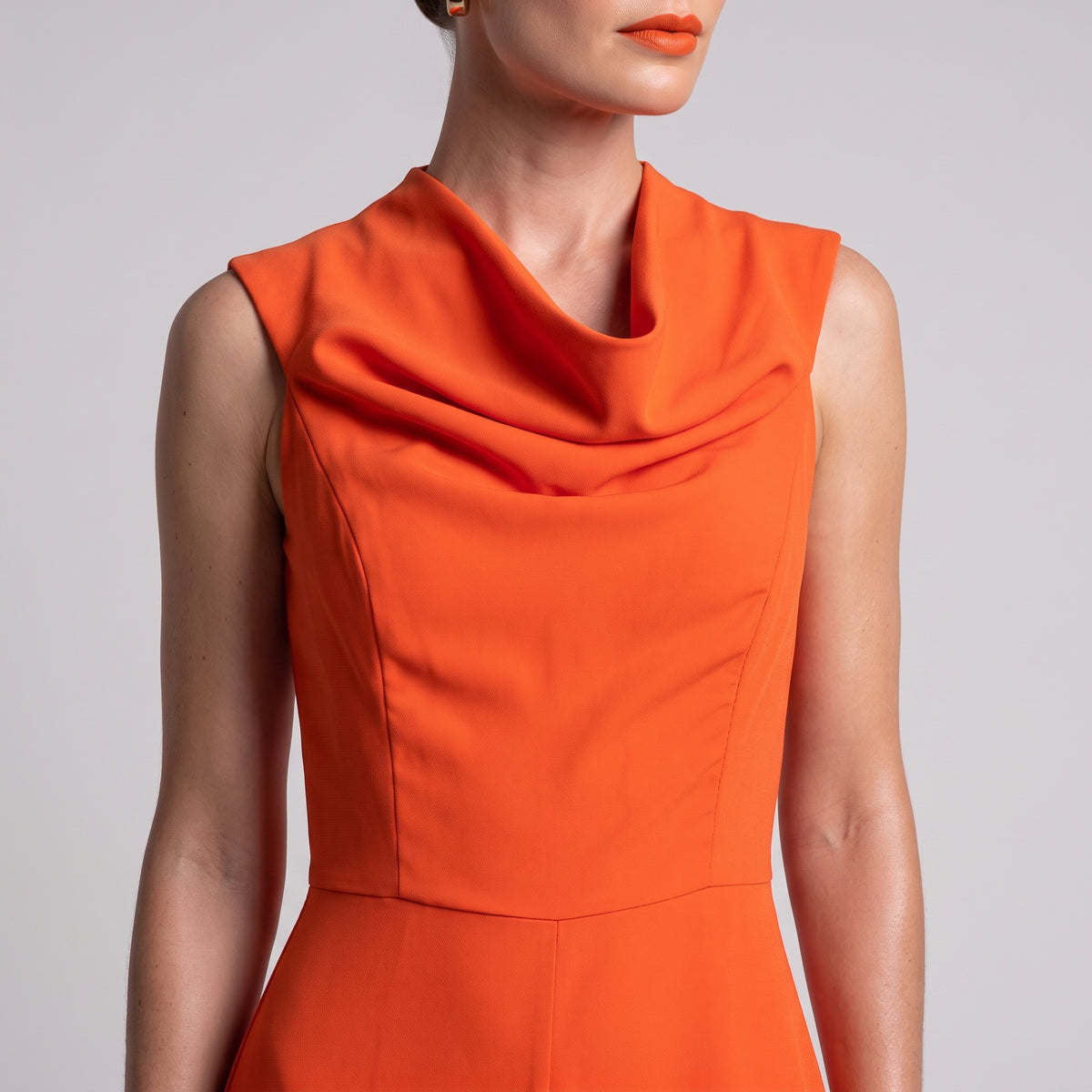 Sleeveless Cowl Neck Jumpsuit