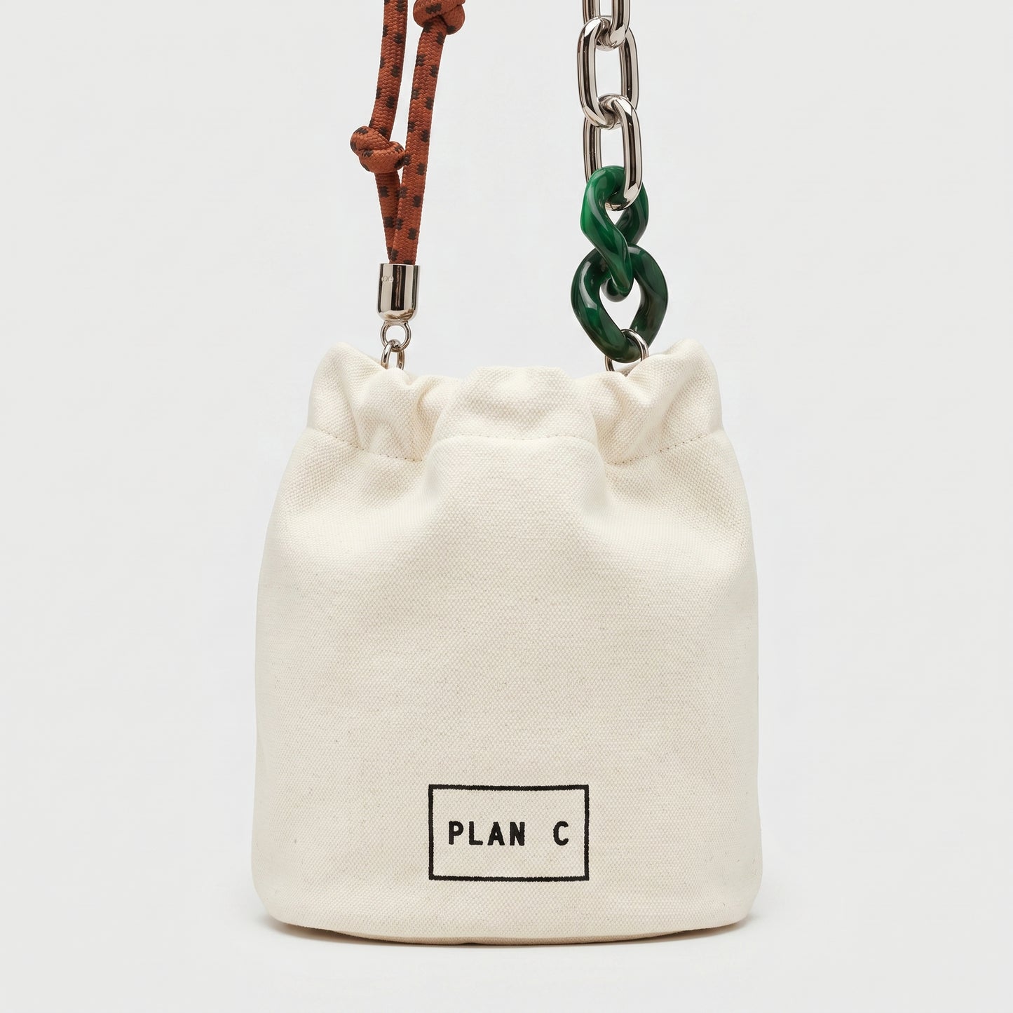 Canvas Drawstring Bucket Bag