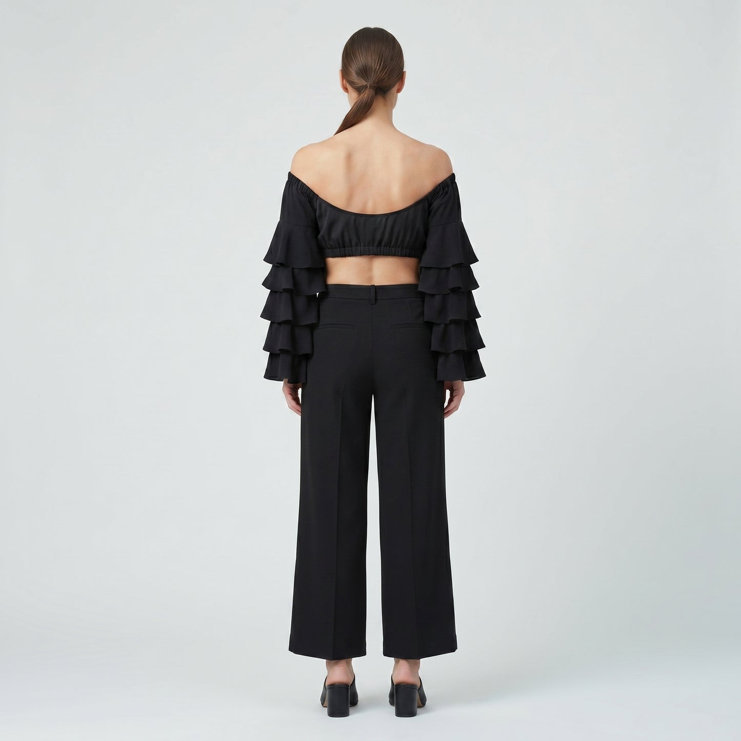 Off-The-Shoulder Ruffle Statement Top