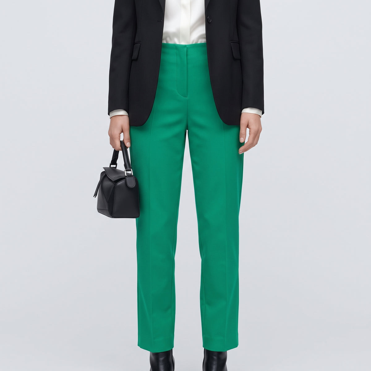 Vibrant Emerald Tailored Trousers