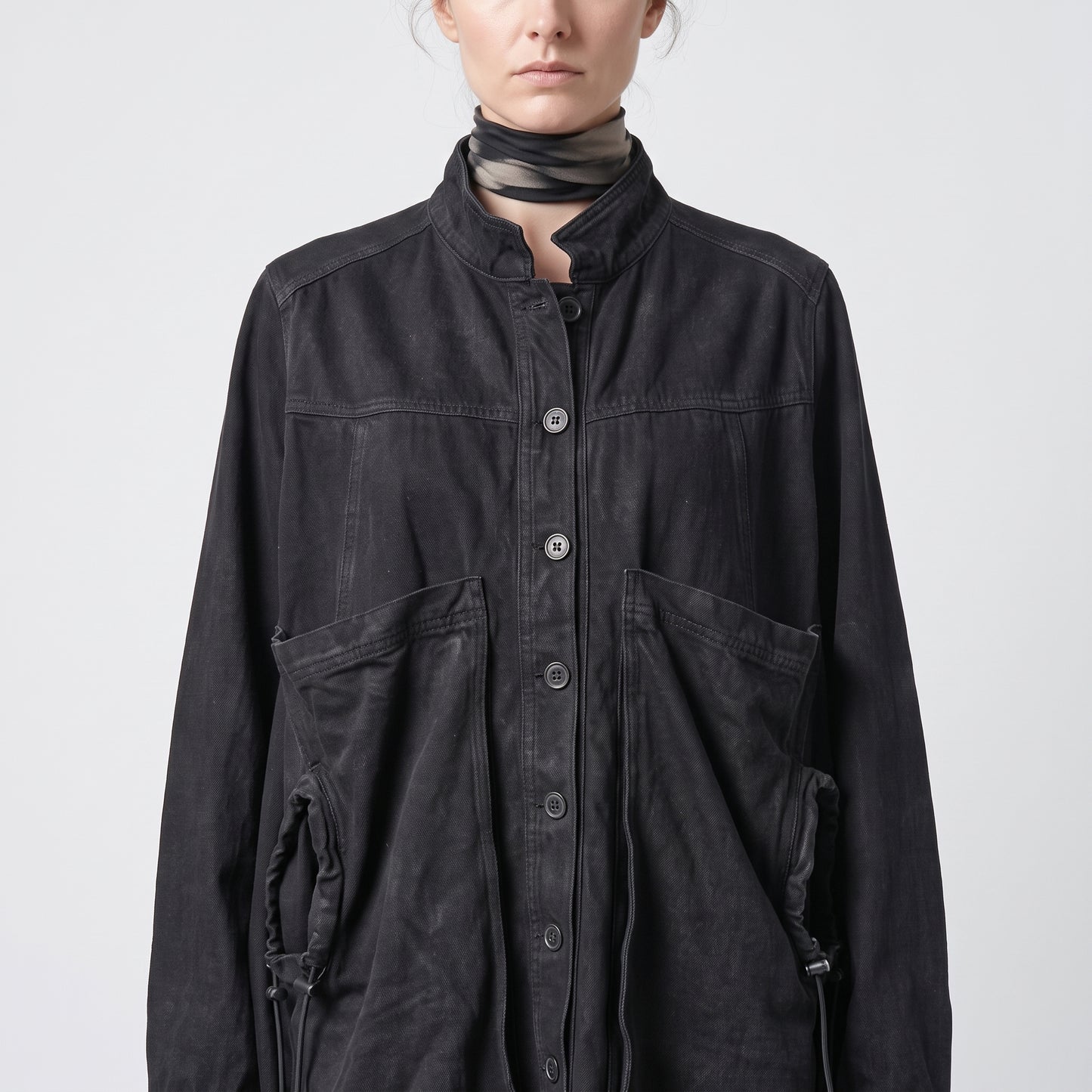 Structured Utility Denim Jacket