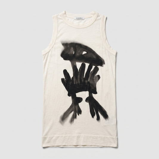 Abstract Graphic Sleeveless Top