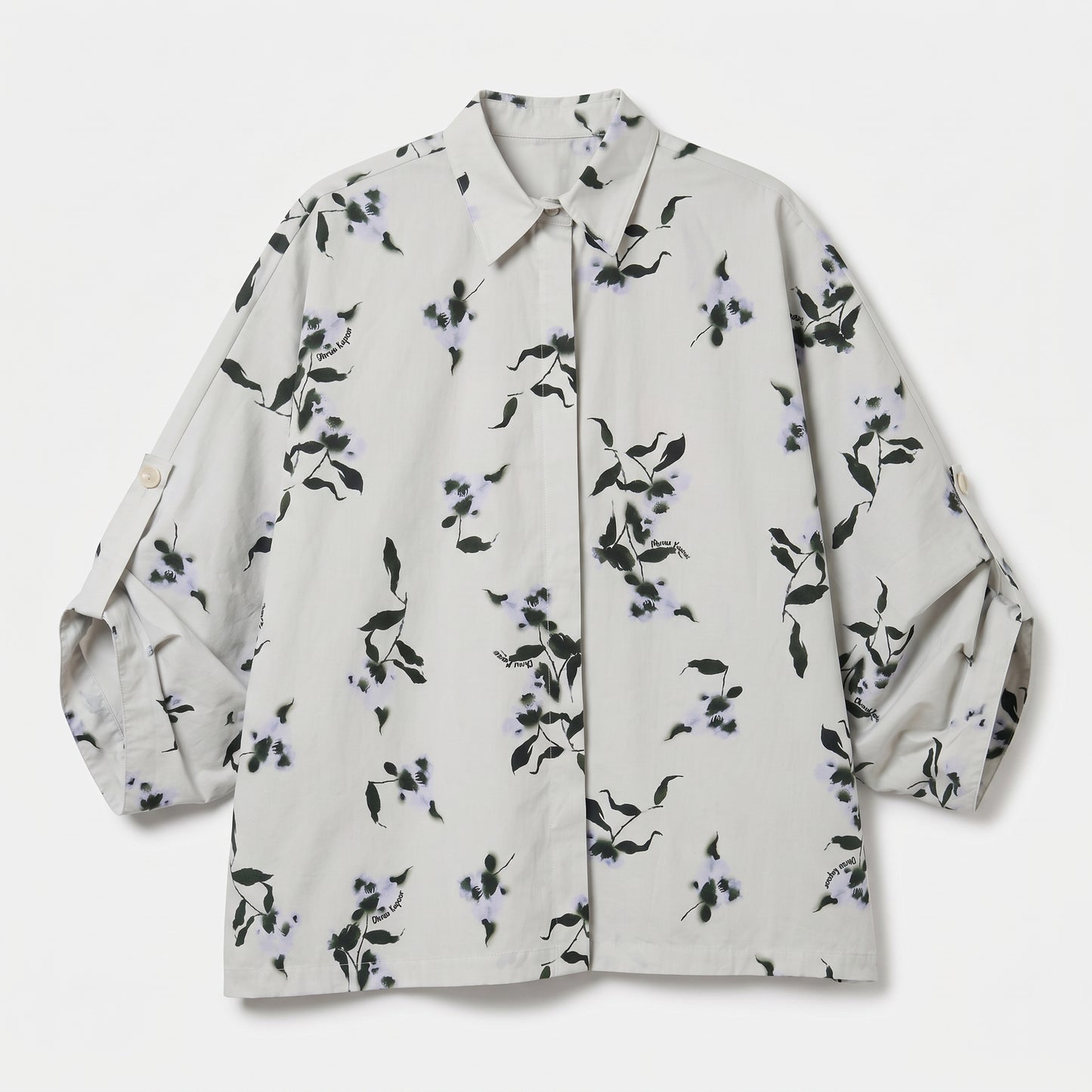 Floral Print Relaxed Oversized Shirt