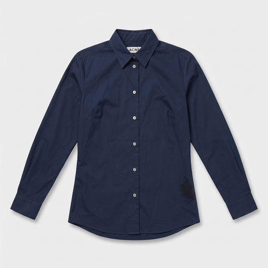Classic Navy Tailored Cotton Shirt