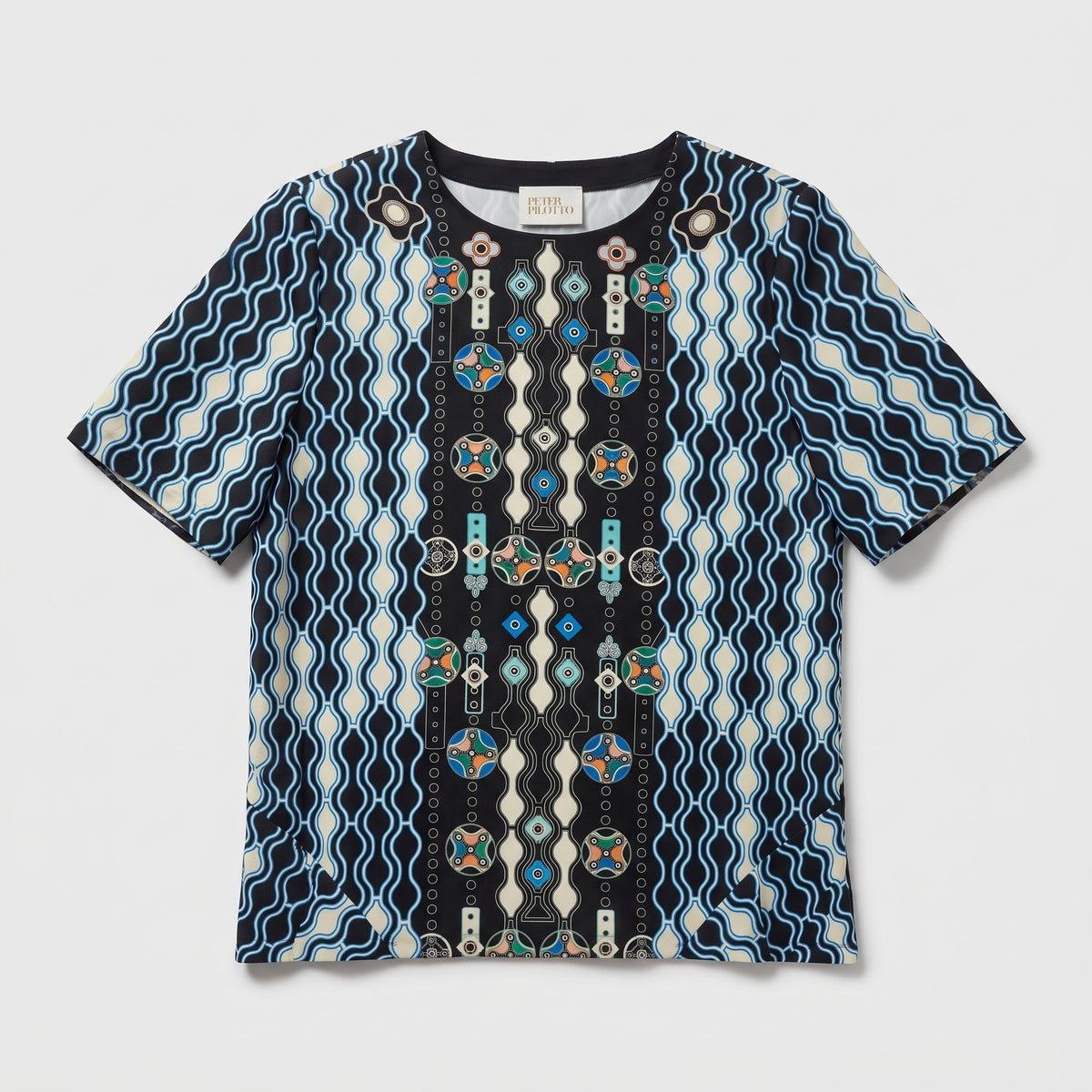 Graphic Print Short Sleeve Top