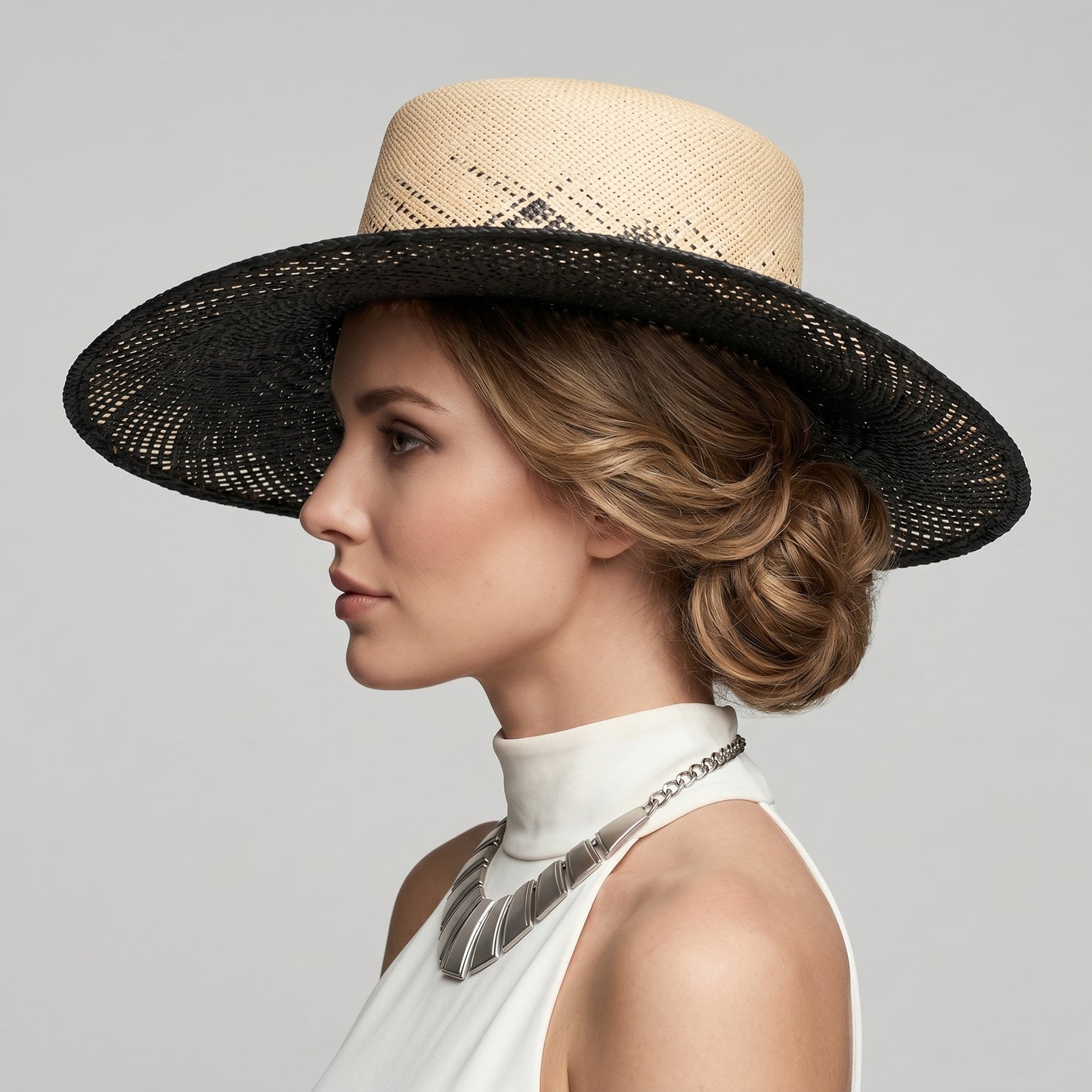 Wide Brim Panama Straw Hat
