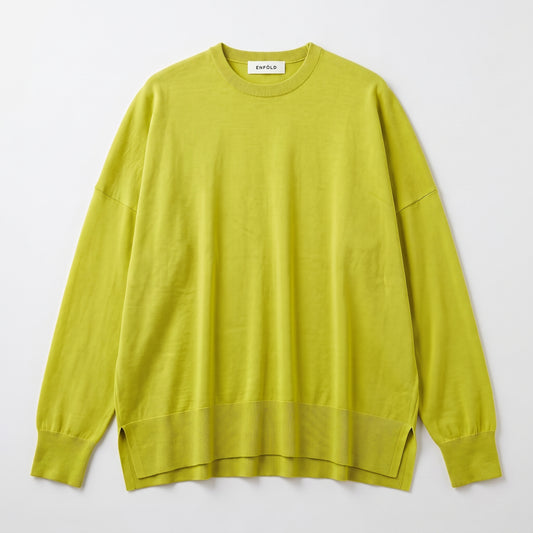 Lime Crew Neck Knit Sweater