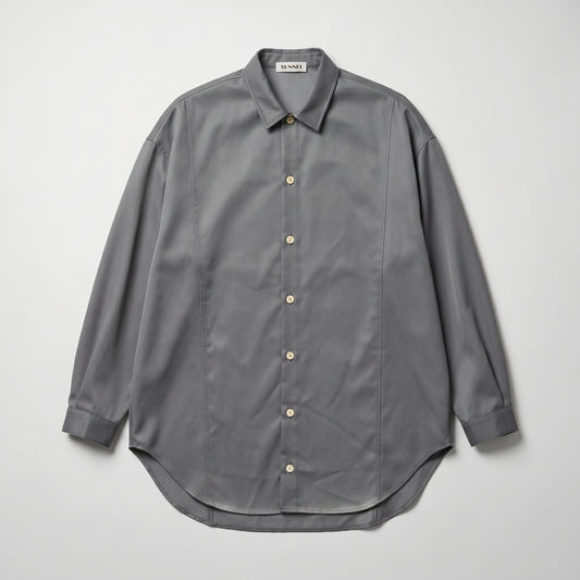 Minimalist Grey Button Down Shirt