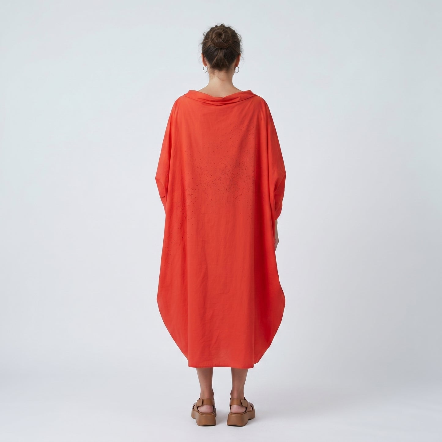 Oversized Red Cocoon Dress