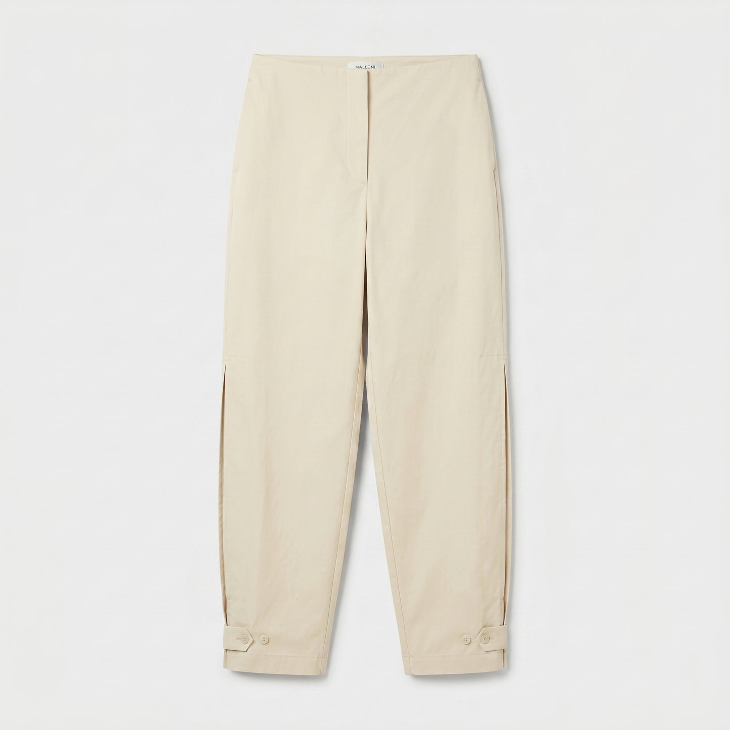 High-Waisted Split-Ankle Trousers