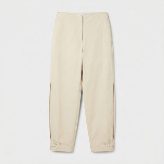 High-Waisted Split-Ankle Trousers