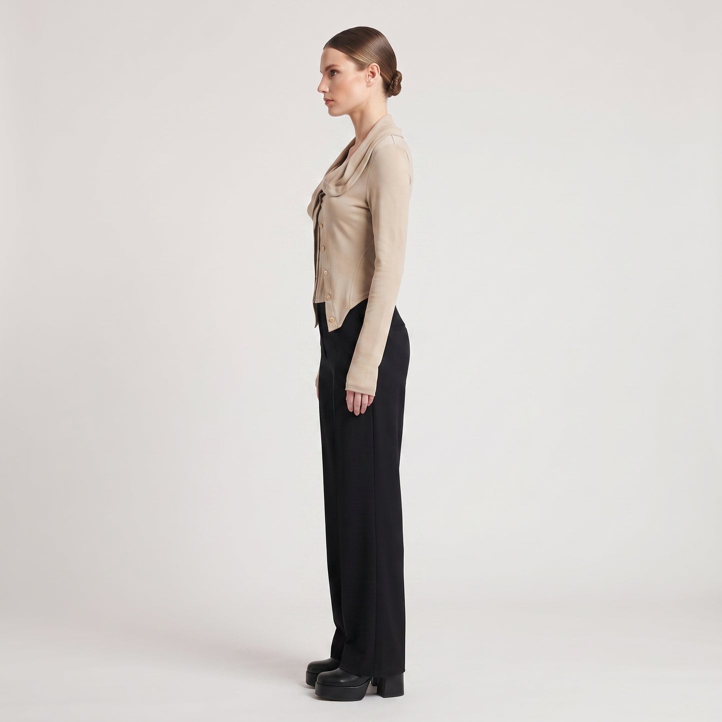 Structured Corset Detail Cardigan