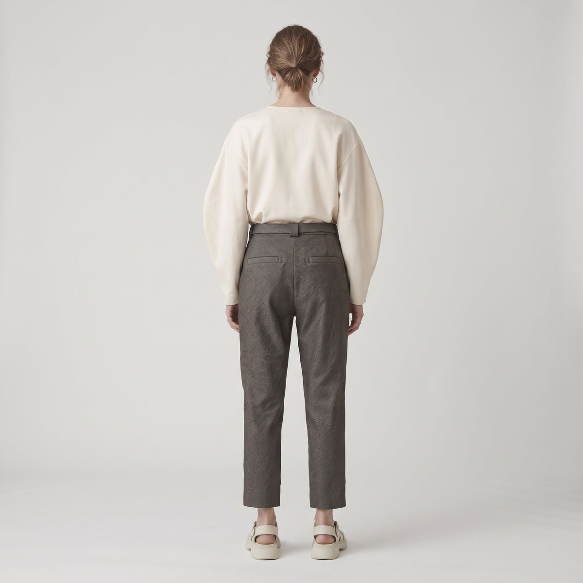 Tailored D-Ring Belted Trousers