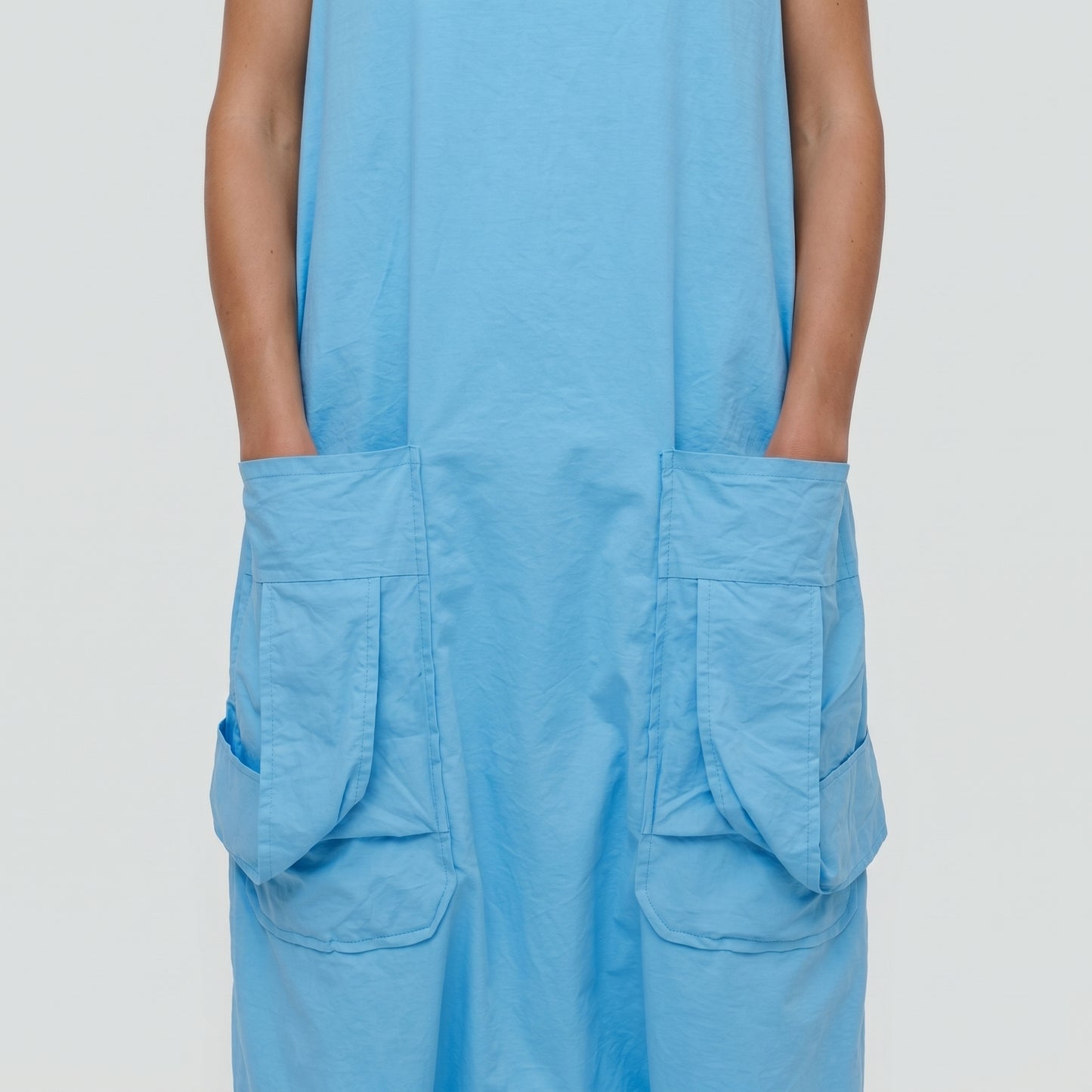 Sleeveless Drop Crotch Jumpsuit