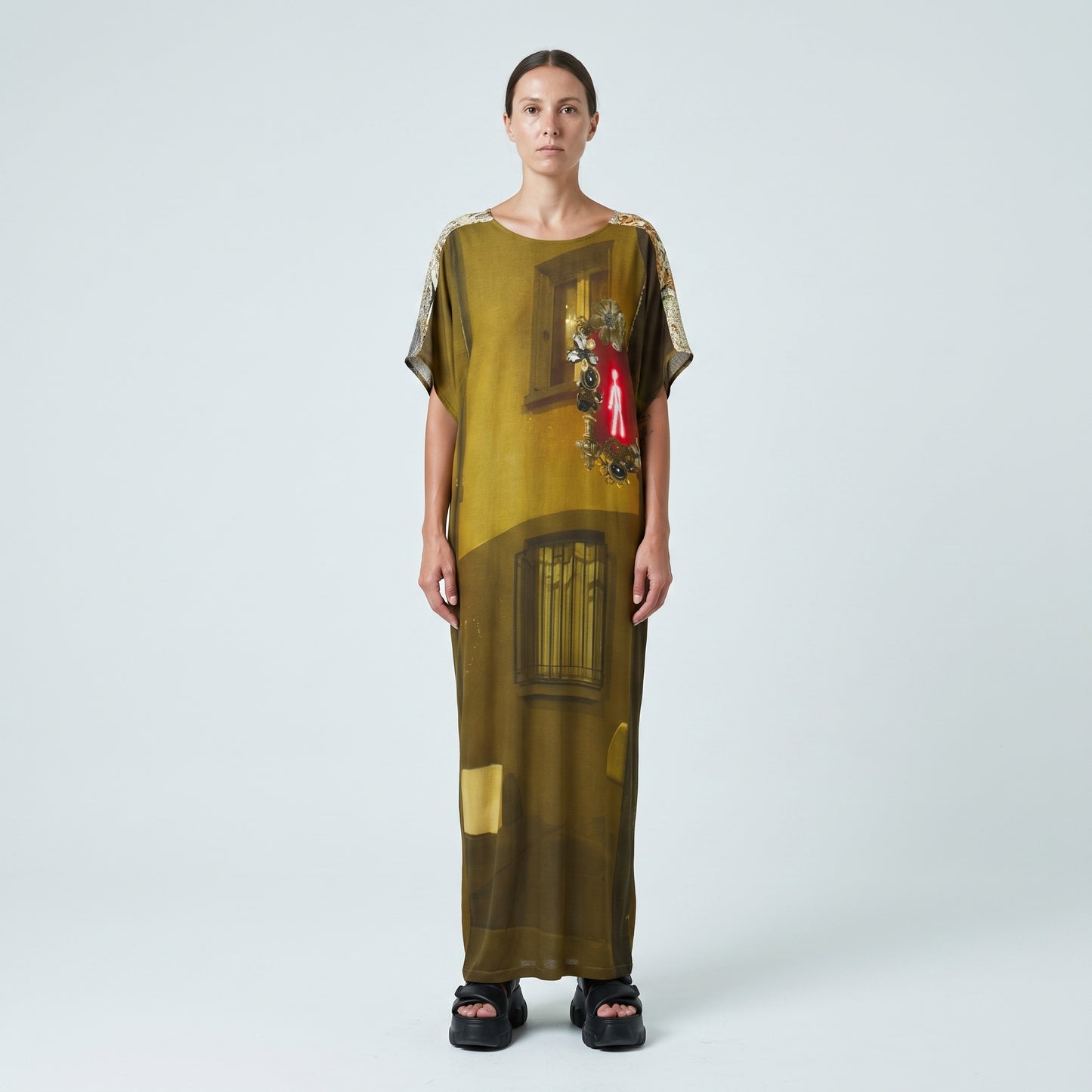 Graphic Printed Shift Dress