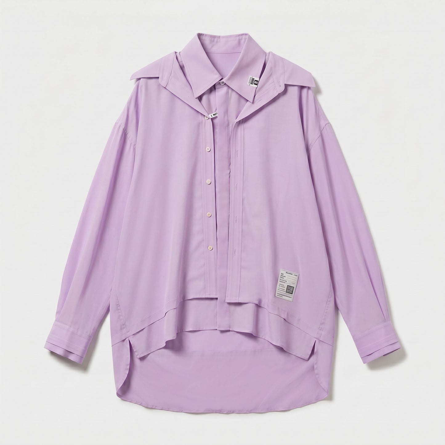 Layered Oversized Lavender Shirt