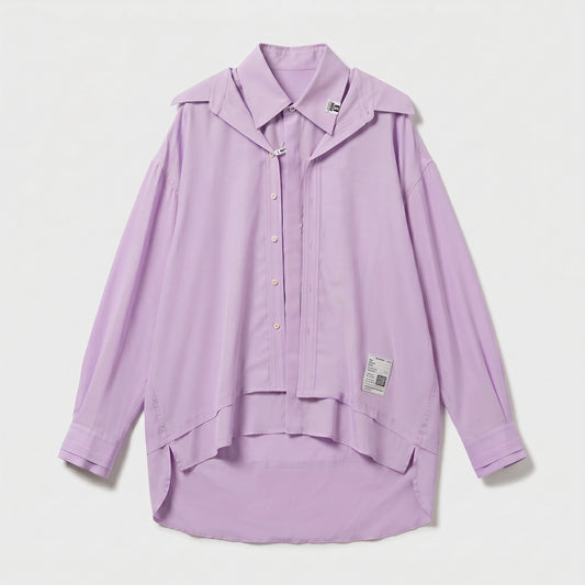 Layered Oversized Lavender Shirt