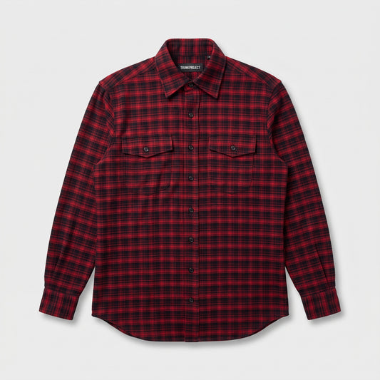 Red Plaid Flannel Shirt