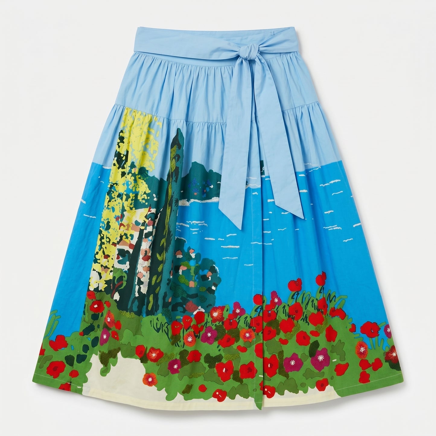 Floral Printed A-Line Skirt
