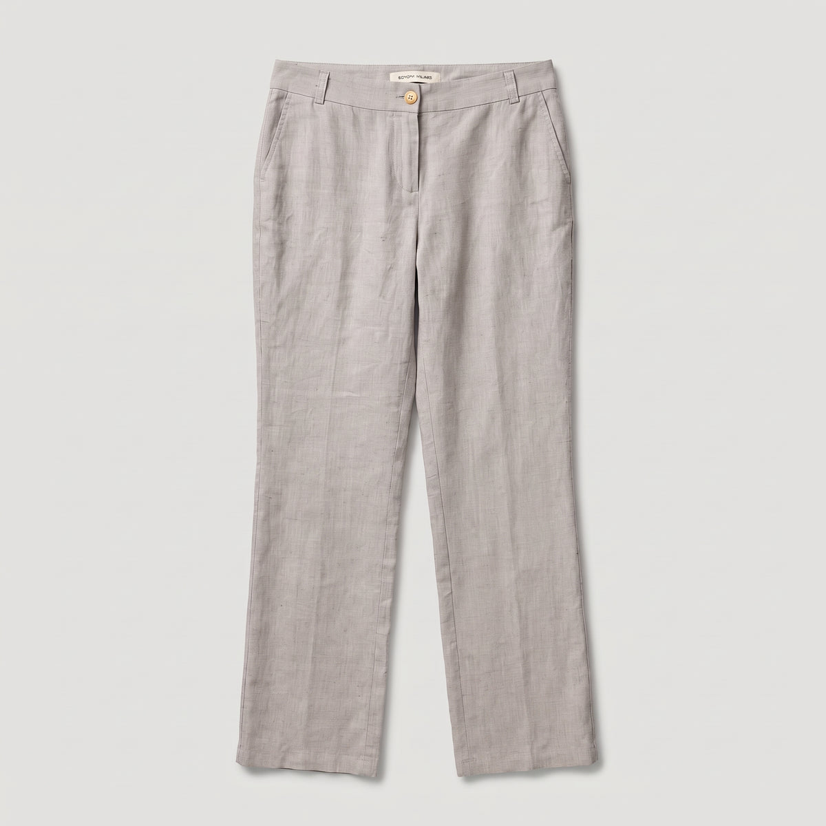 Tailored Linen Straight Leg Trousers