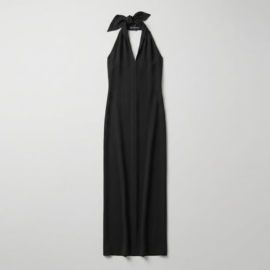 Halter Neck Bow Maxi Dress