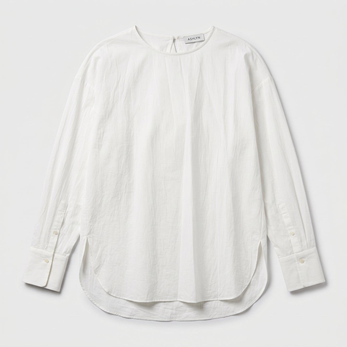 Minimalist White Cotton Blouse