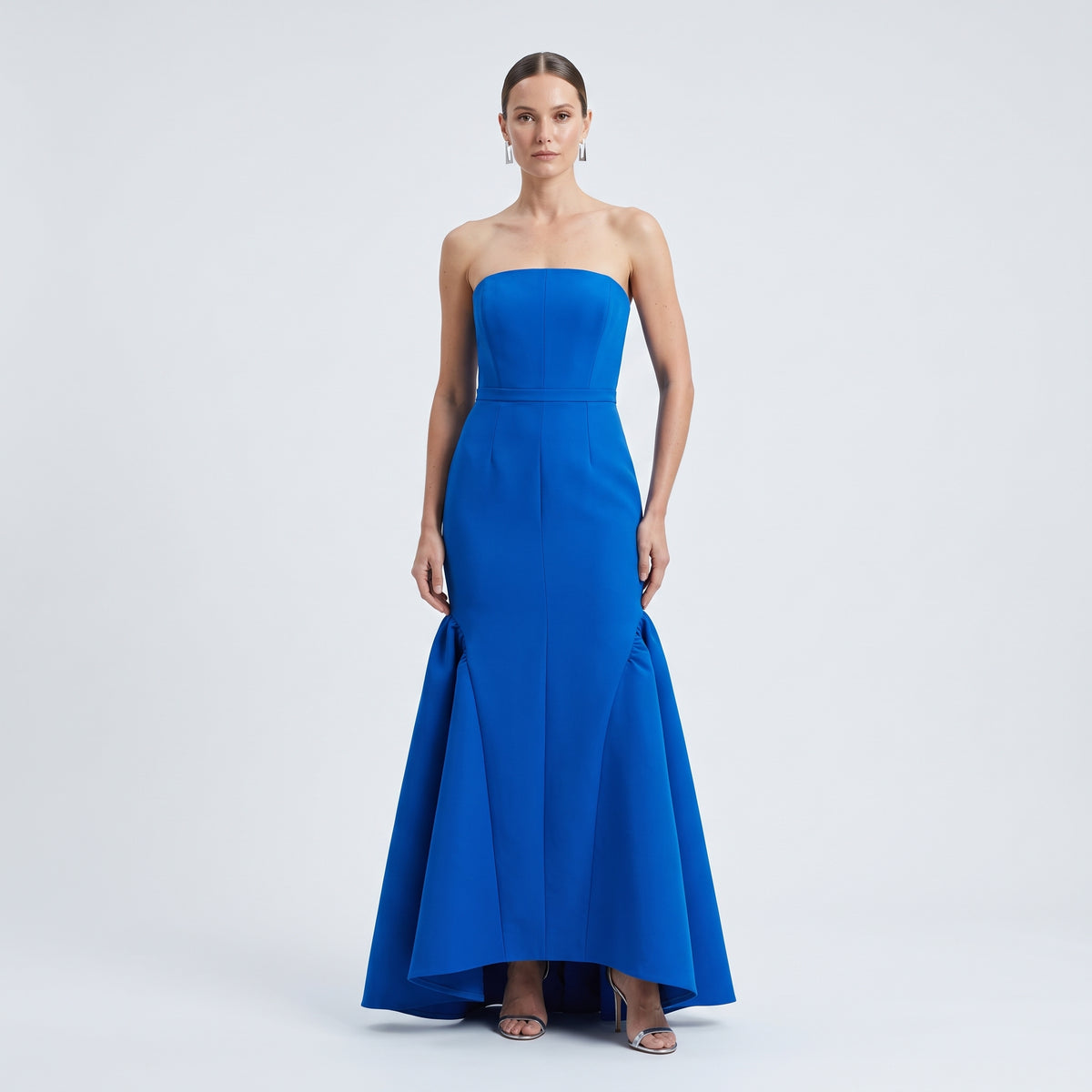 Cobalt Blue Structured Mermaid Gown