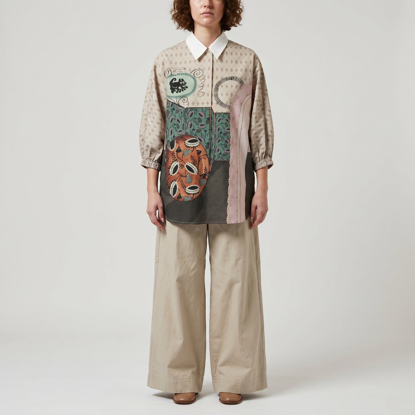 Graphic Printed Oversized Shirt
