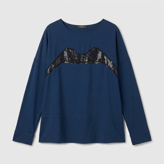 Sequined Embellished Long Sleeve Top