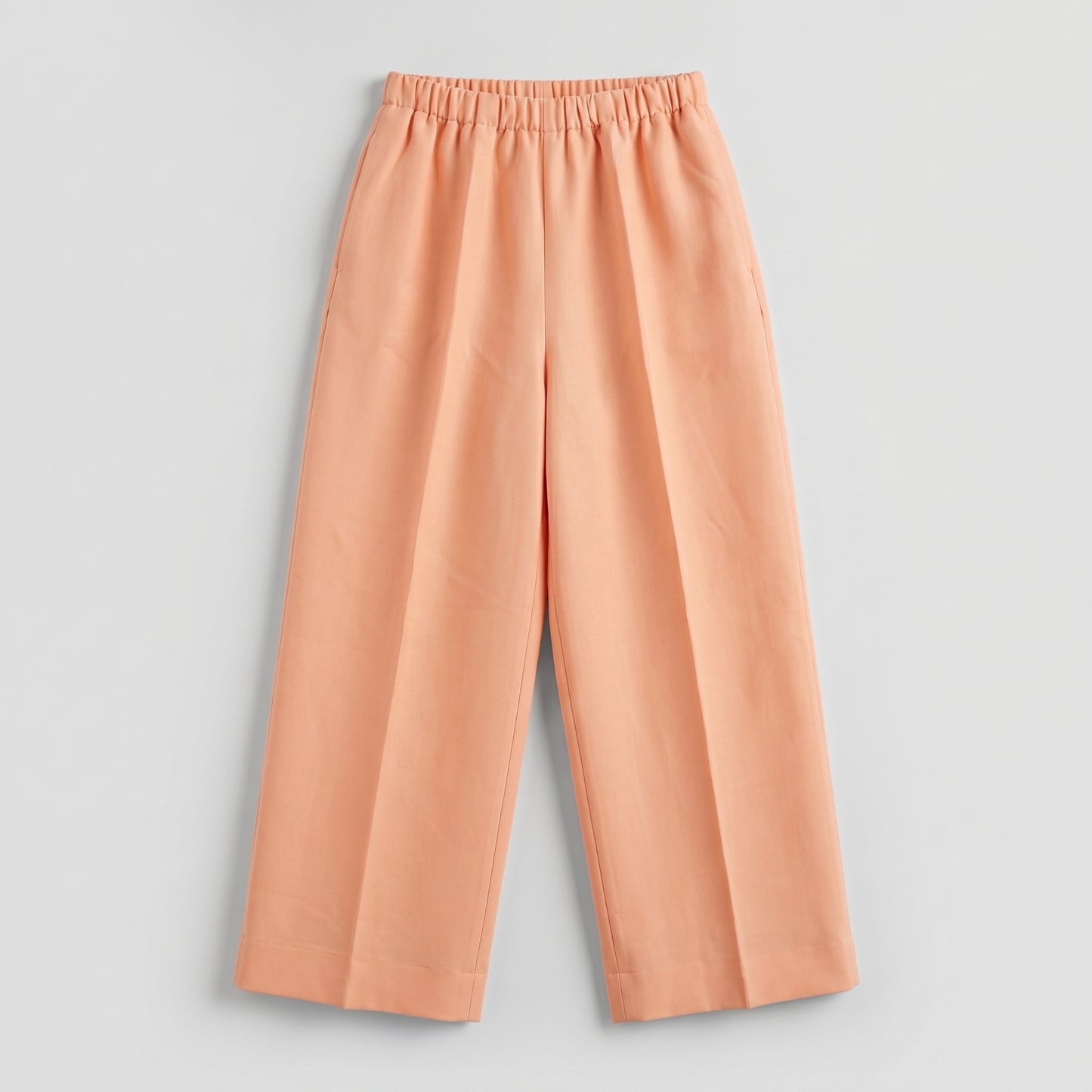 Elastic Waist Wide Leg Trousers