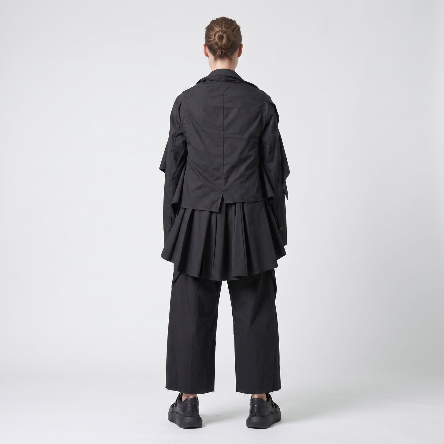 Architectural Draped Cotton Shirt