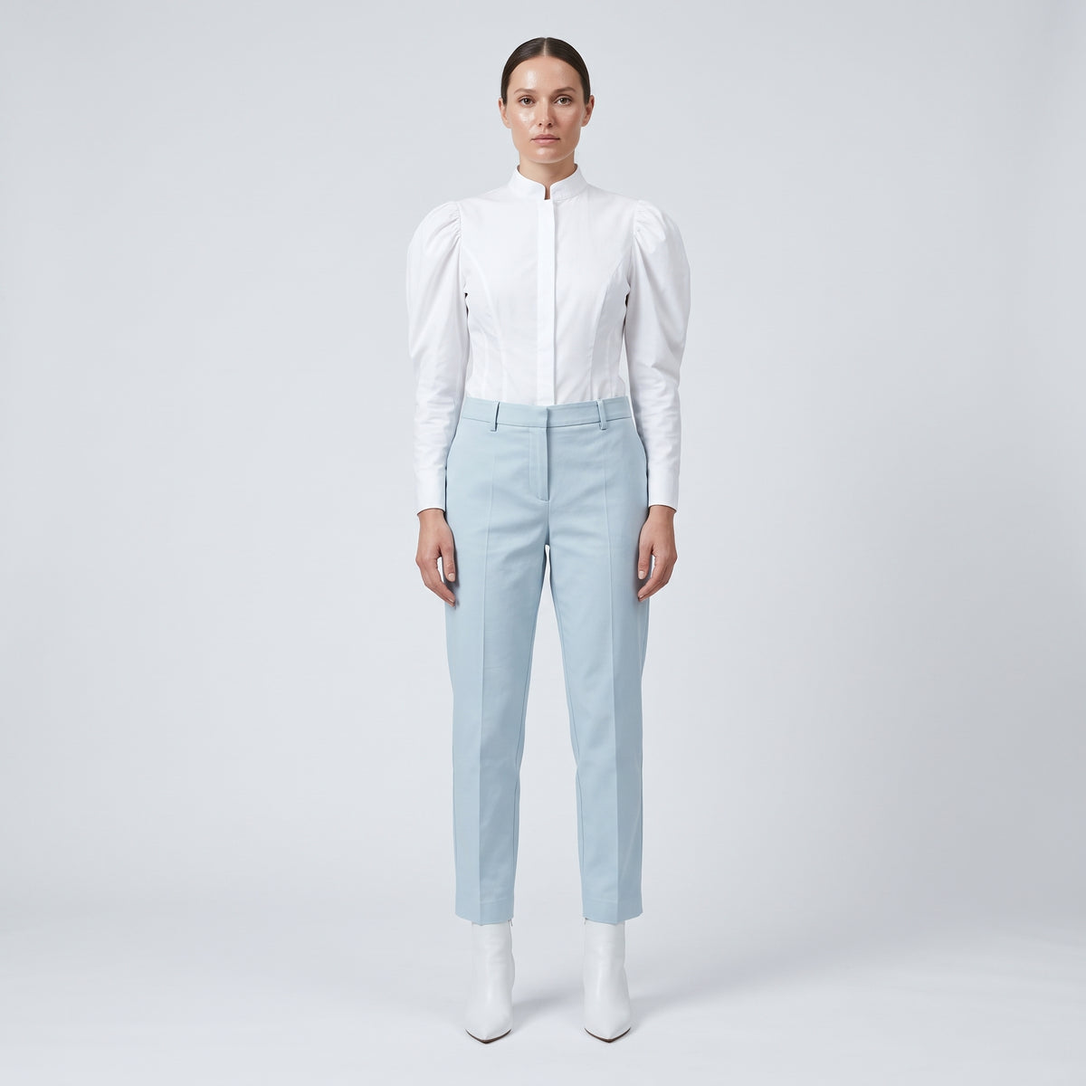Tailored Pastel Slim Trousers