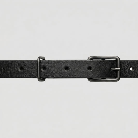 Minimalist Textured Leather Belt