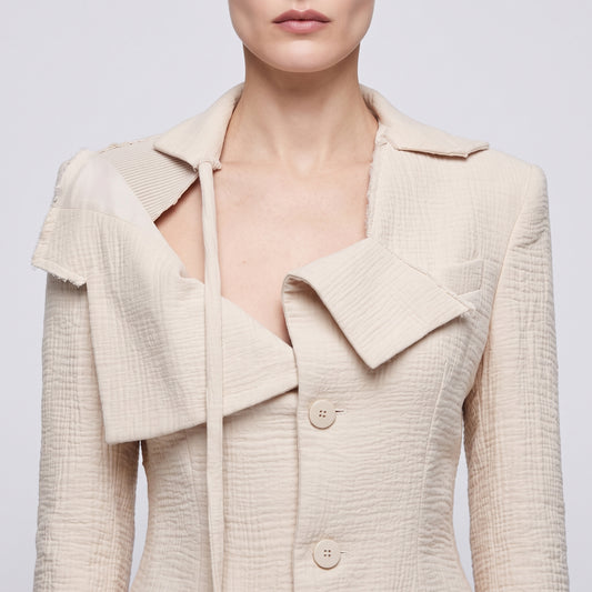 Deconstructed Tailored Blazer Jacket