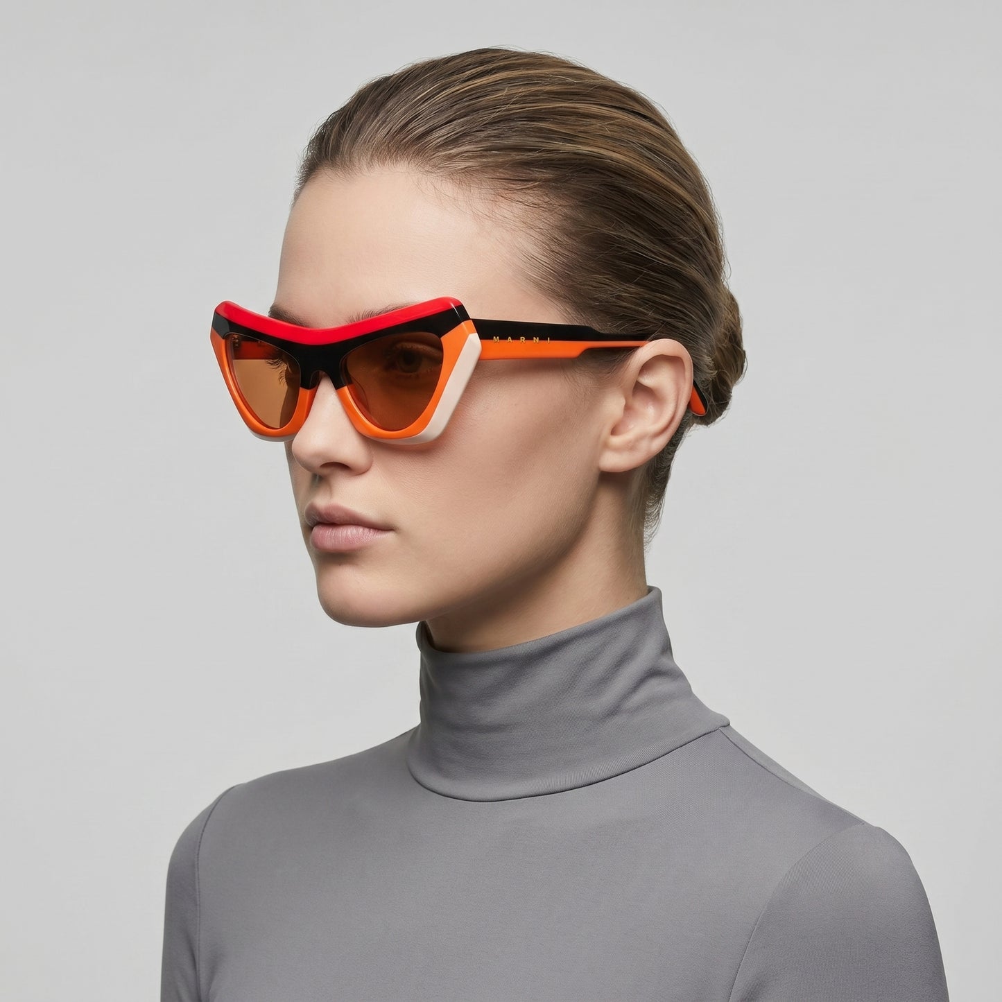 Tri-Color Geometric Sunglasses
