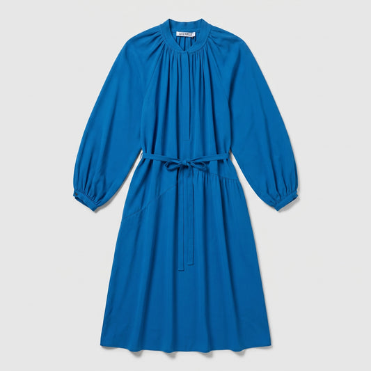 Asteria Belted Drape Midi Dress