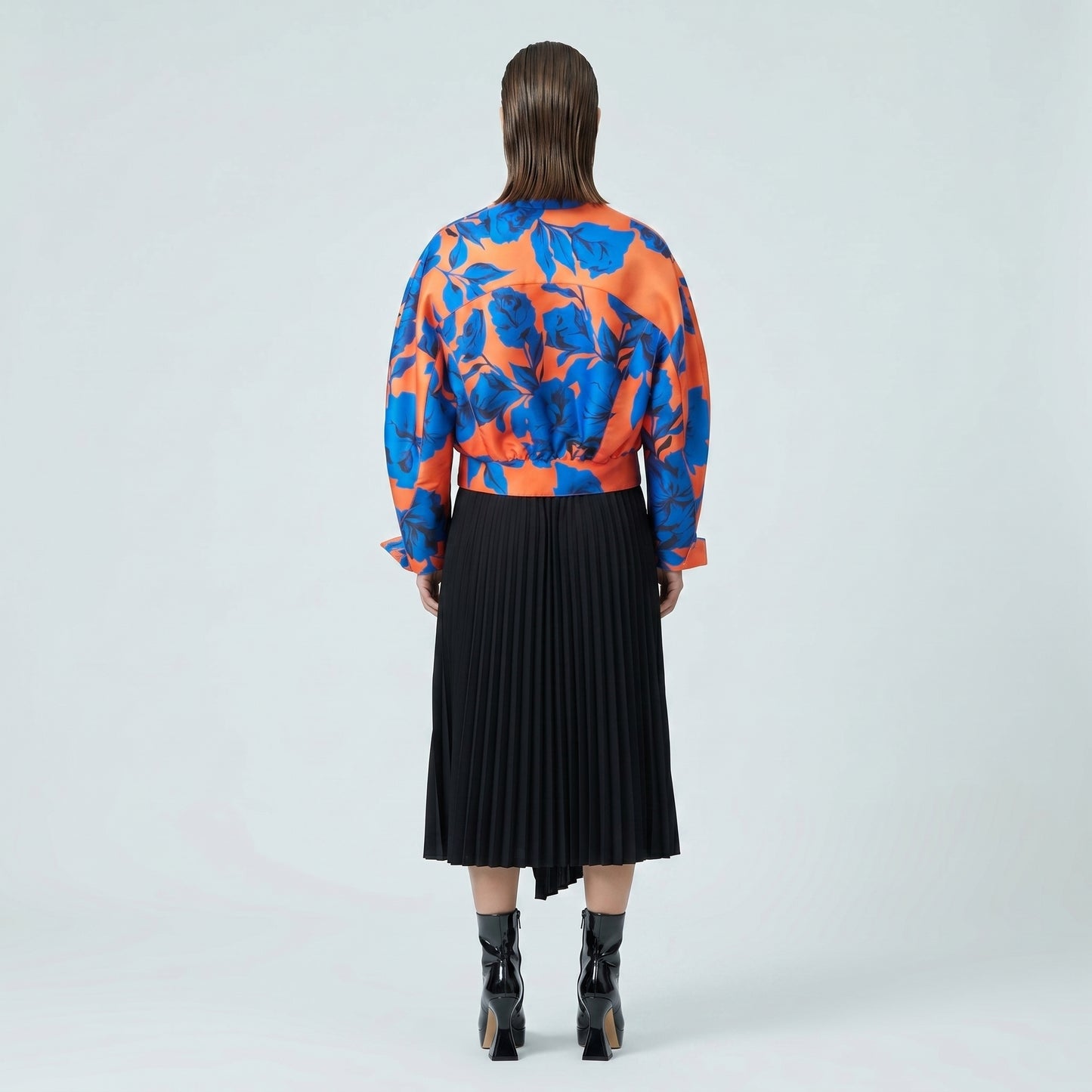 Floral Print Bomber Jacket