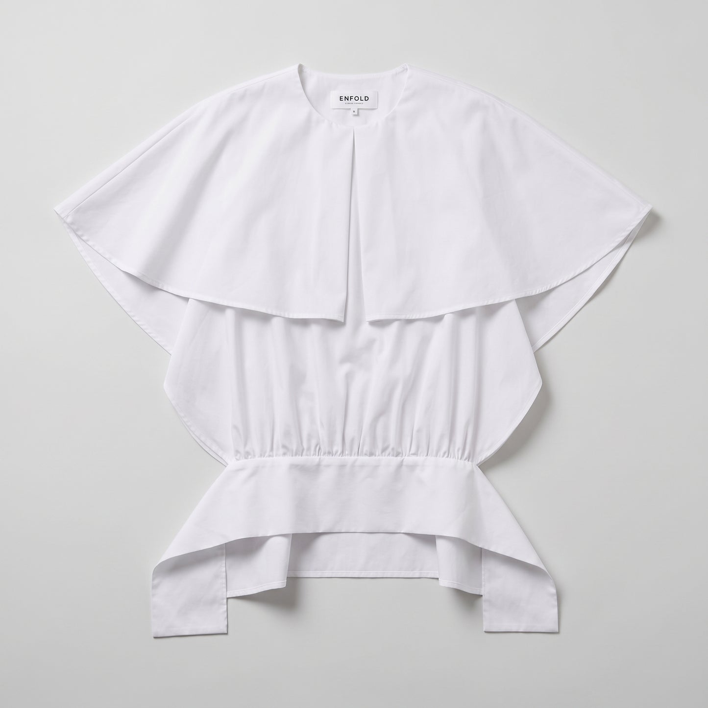 Architectural Layered White Blouse