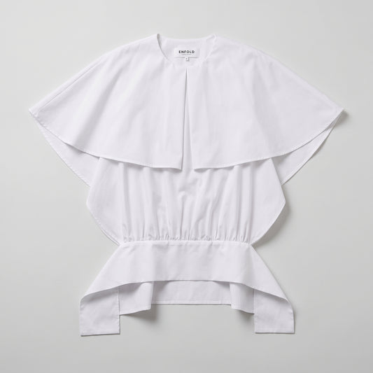 Architectural Layered White Blouse
